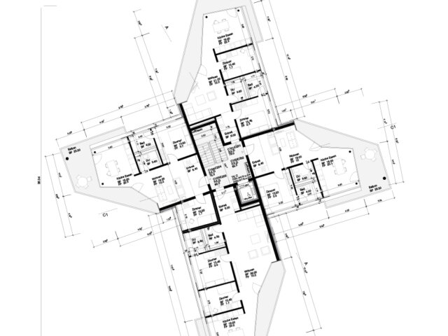 Grundriss Tobelackerstr 5 1 OG 2 OG