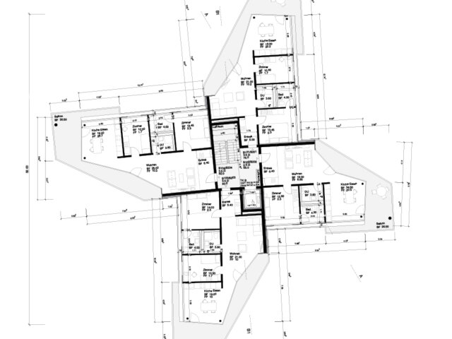 Grundriss Tobelackerstr 7 1 OG 2 OG