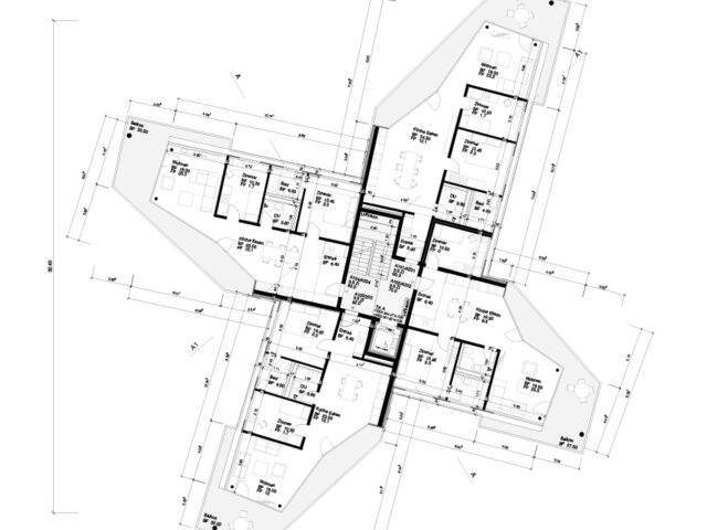 Grundriss Tobelackerstr 9 1 OG 2 OG